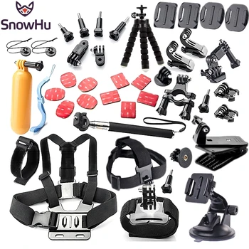 Gopro accessories set chest mount for gopro hero 5 5S 4 3 Eken h9 r h8 SJCAM camera tripod for go pro kit xiaomi yi 4K GS52