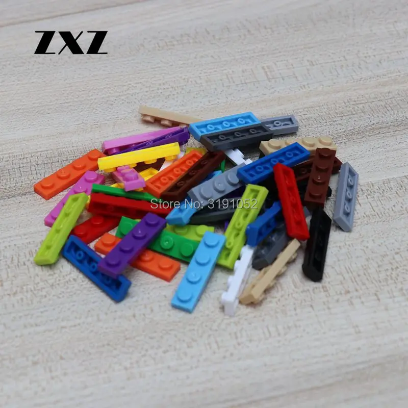 

Plate 1x4 Short Building Block Bricks Plastic Model Assemble Parts for Toys Compatible With Legoes 3710 100 Pieces