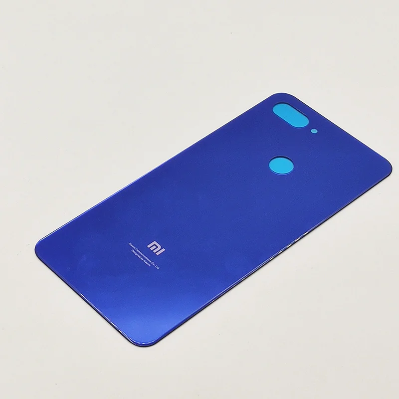 Xiaomi mi 8 Lite Задняя крышка батареи Стекло Задняя Дверь Корпус Крышка Замена для Xioa mi 8 lite mi 8 Lite чехол для телефона с логотипом