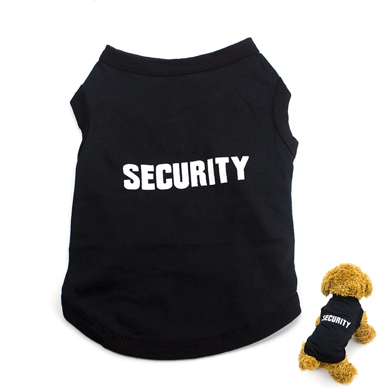 

Clothes for Dogs Black Vest Spring Pet Dog Sweatshirt Summer Cats Dogs Coats Cotton Clothes for Chihuahua York Shirts Apparel 30