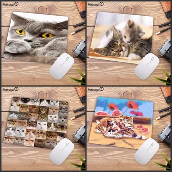 

Mairuige Animal Cat Picture Anti-Slip Laptop PC Mice Pad Mat Mousepad For Optical Laser Mouse Hot Sell 18x22cm 20x25cm 25x29cm