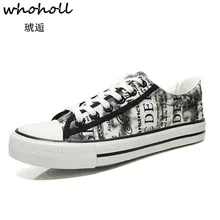 Whoholl Brand 2019 Spring New Breathable Canvas Shoes Men Casual Shoes Tenis Masculino Adulto Male Lace-up Fashion Flats Shoes Whoholl Brand 2019 Spring New Breathable Canvas Shoes Men Casual Shoes Tenis Masculino Adulto Male Lace-up Fashion Flats Shoes