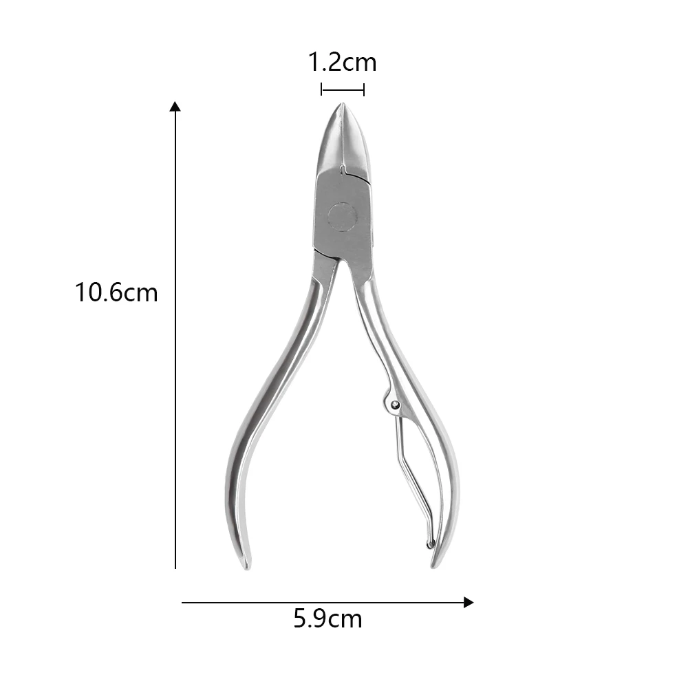 1 шт., профессиональные кусачки для ногтей из нержавеющей стали, кусачки для ногтей, резак для вросшего педикюра, средство для удаления омертвевшей кожи и грязи, инструмент для ухода за ногтями