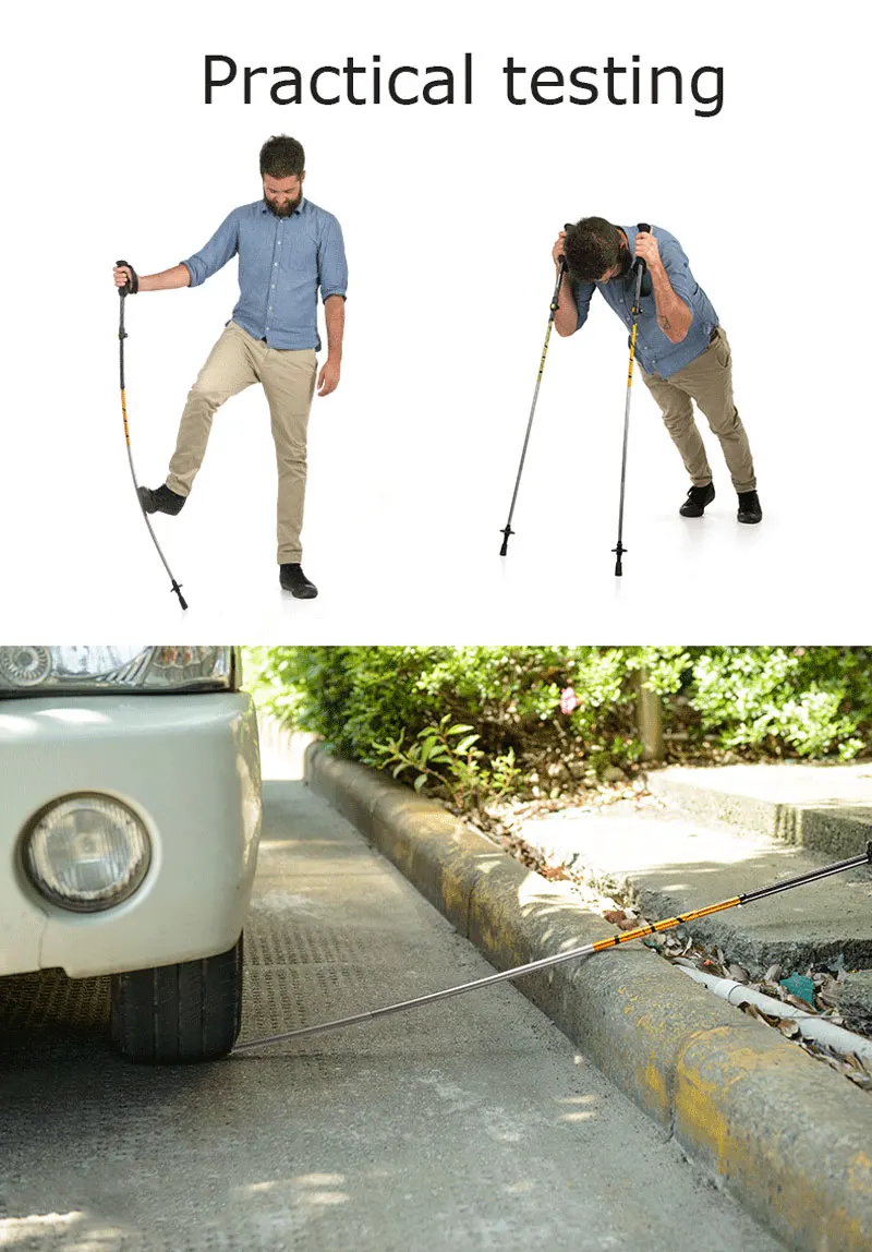 Naturehike Bengala Dobrável Ultraligh Portátil Caminhadas Vara Telescópica Alça Reta Pólo Trekking Escalada Vara Nh17d005 d 17 vara em linha reta alça trekking pólo escalada vara NH17D005-D