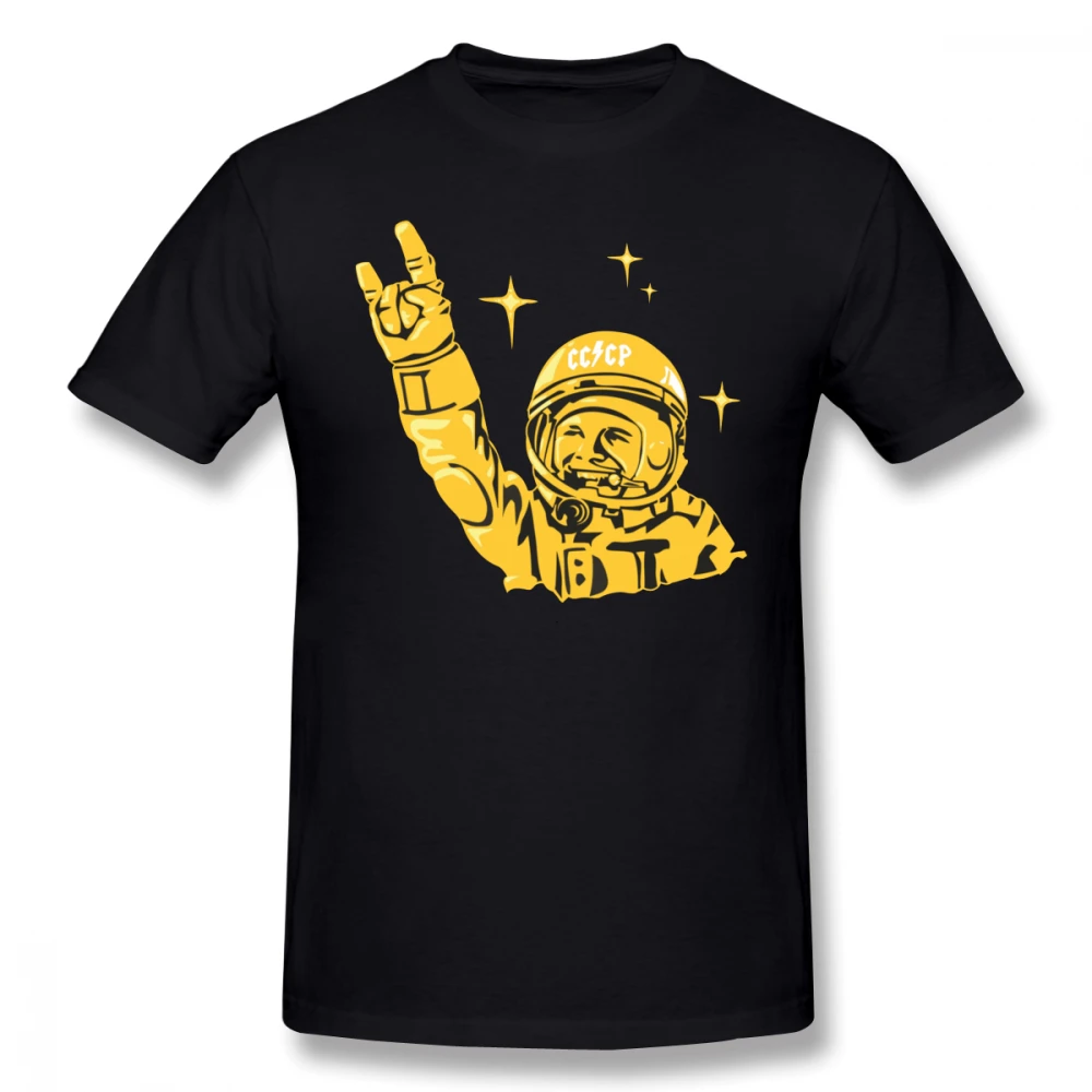 

Gagarin T Shirt Uriy Gagarin T-Shirt Men Funny Tee Shirt Printed 100 Cotton Basic Plus size Short-Sleeve Tshirt