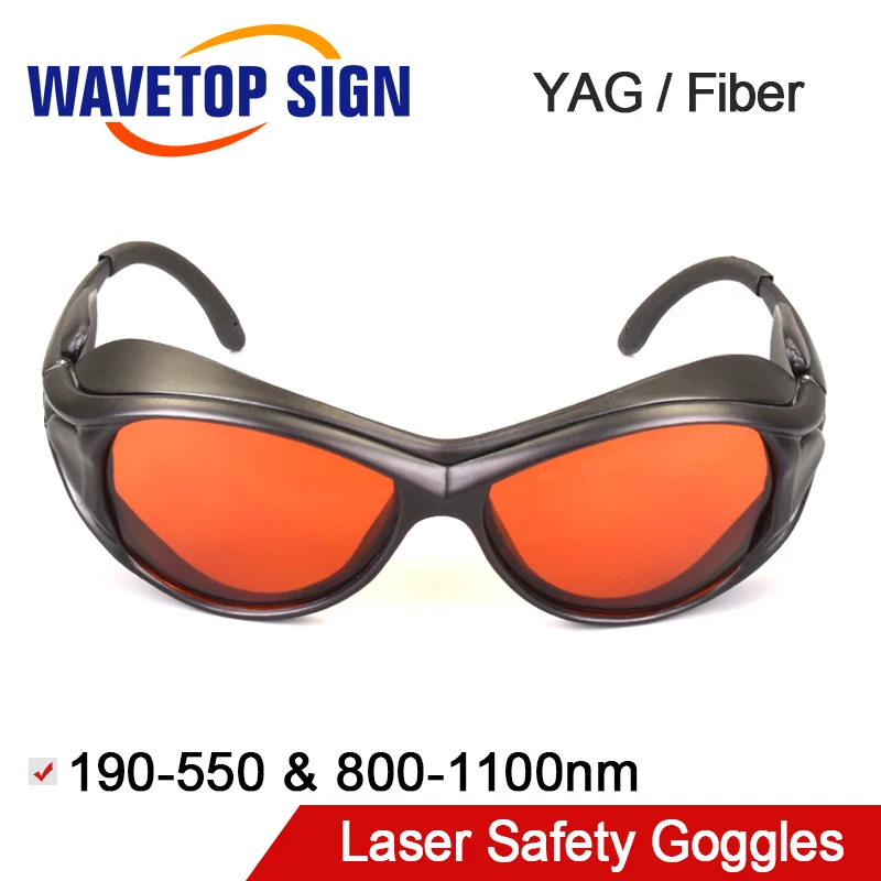 

Free shipping WaveTopSign Laser Safety Goggles T3G Series Wavelength 190-550 & 800-1100nm Shield Protection for Laser Machine