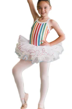 

Professional Dancewear Women Ballet Tutu White Costumes Dress For Children Balett Girl Dancing Kids Justaucorps Abendkleider