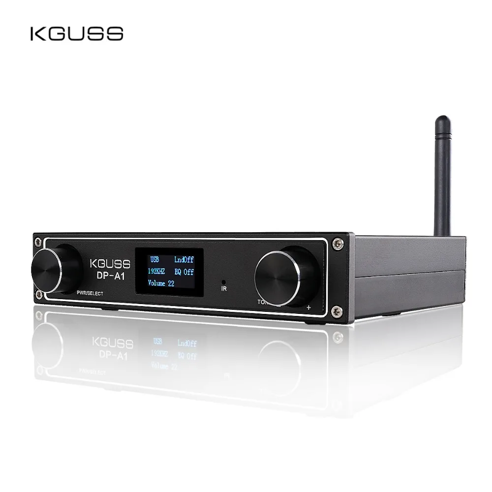 KGUSS DP-A1 TAS5352A Desktop Audio Amplifier CSR64215 Bluetooth 4.2/USB/Fiber/Coax/AUX Input 24BIT 192KHz 120W*2 APTX KGUSS DP-A1 TAS5352A Desktop Audio Amplifier CSR64215 Bluetooth 4.2/USB/Fiber/Coax/AUX Input 24BIT 192KHz 120W*2 APTX