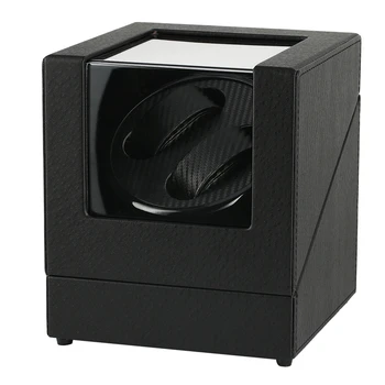 

Automatic Watch Winder Case Holder Mechanical Watch Double Winding Display Organizer Luxury Motor Shaker PU Leather Rotating Box