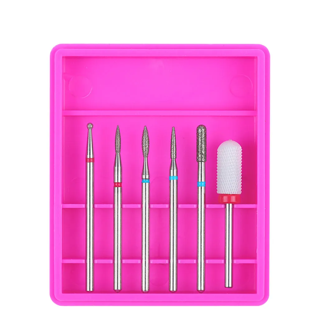 Misscheering 6 Pcs Nail Polishing Head Nail Tool Set 6 Sticks Nail polisher accessories