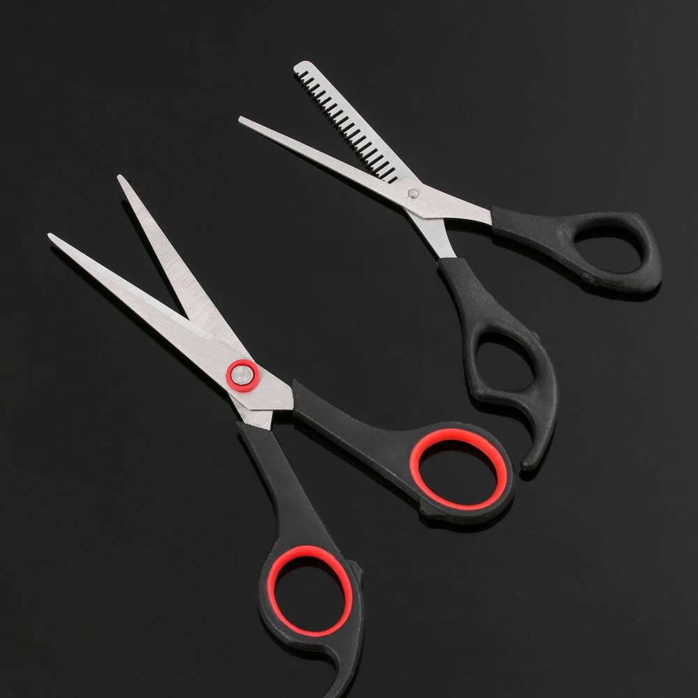 

1Pcs 2019 New 19cm/15cm Cutting Thinning Styling Tool Hair Scissors Stainless Steel Salon Hairdressing Shears Flat Teeth Blades