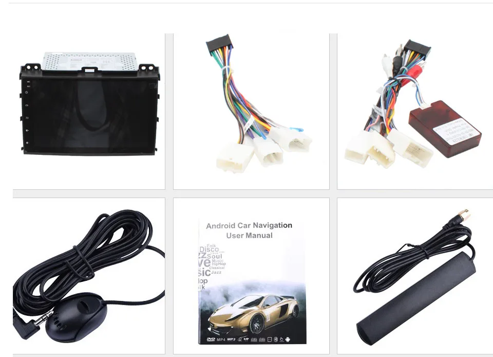 Best MARUBOX 9A107DT3 Car Multimedia Player for Toyota Prado 120 Land Cruiser 120,2002-2009,Quad Core, Android 7.1, RAM 2GB,ROM 32GB 13