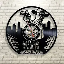 Horloge настенные часы Wandklok The Walking Dead декоративные виниловые часы с подвеской часы домашний декор бесшумные 12 дюймов