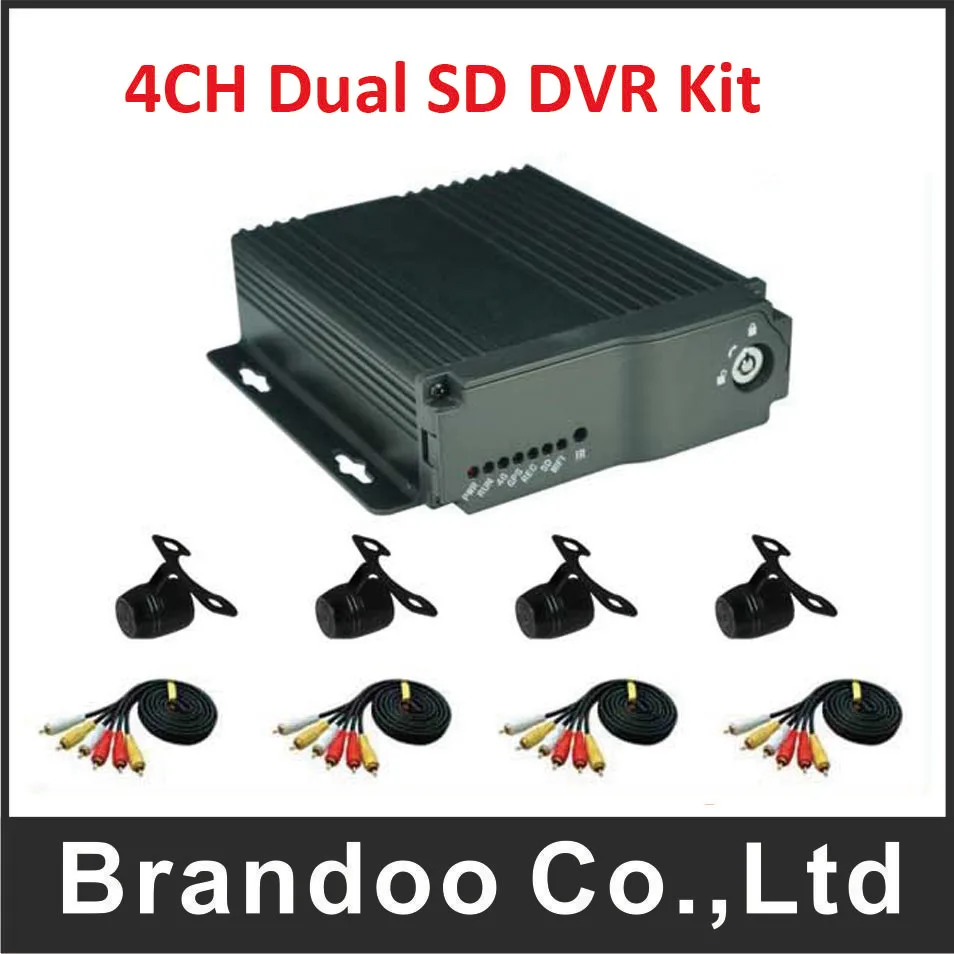 

Auto recorder 4 Channel H.264 Car Vehicle Mobile DVR Kits 4CH Audio /Video Record Car Dvr ,4ch auto video recorder