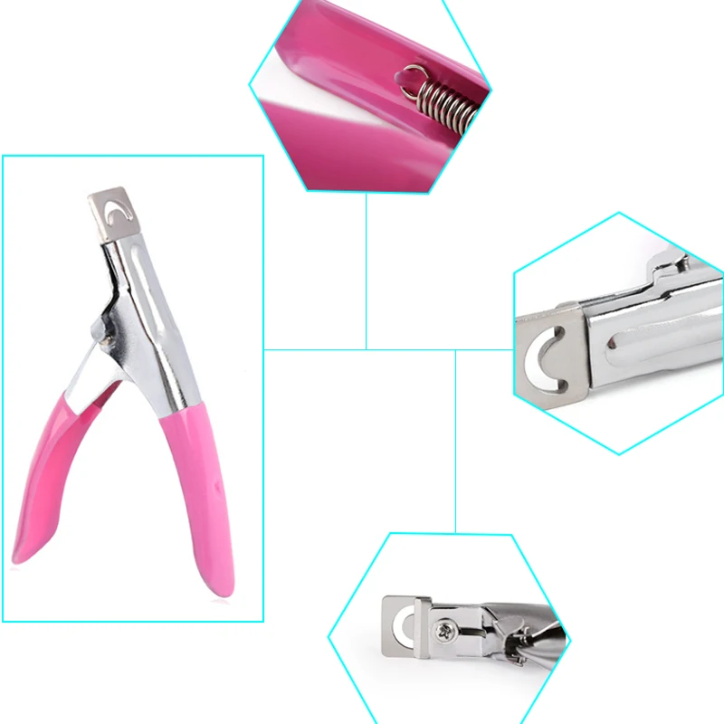 Нержавеющая сталь ногтей Книги по искусству Clipper Резак для край маникюр акриловые УФ-гель Ложные Советы Clipper Маникюр Cutter триммер случайный цвет