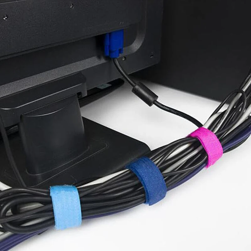 10pcs/lot Nylon Cable Ties Power Wire Strap Management Marker Straps