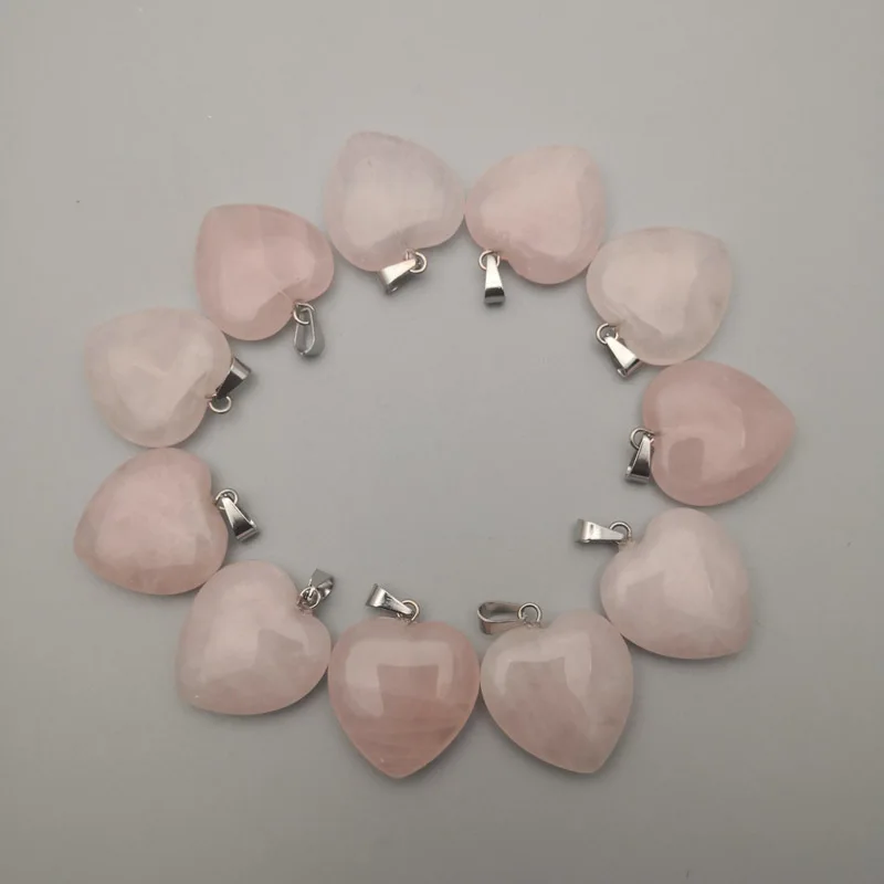 

Fashion natural stone ShimmerStone love hearts pendant Charms fit Necklaces jewelry making Wholesale 36PCS/lot