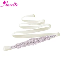 Мода ручной работы пояс невесты горный хрусталь жемчуг лента для волос Свадебная аппликация пояс пояса аксессуары для волос