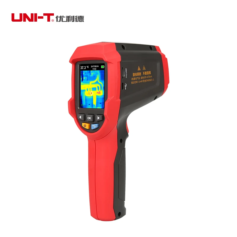 UNI-T UTi80 тепловизор; Двойной лазерный инфракрасный тепловизор термометр; регулируемая излучательная способность, хранение данных, подключение USB