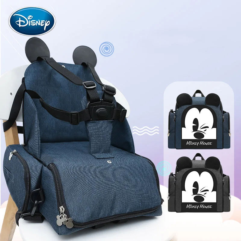 Disney Mummy Maternity Diaper Bag Large Nursing Travel Backpack Designer Sitting Stool Stroller Baby Bag Care Nappy Backpack