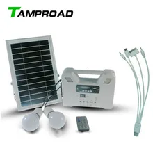 TAMPROAD Солнечная силовая система 6 Вт Солнечный генератор домашний светильник комплект солнечной панели USB выход для кемпинга/пеших прогулок/домашнего использования с 2 светодиодный лампами