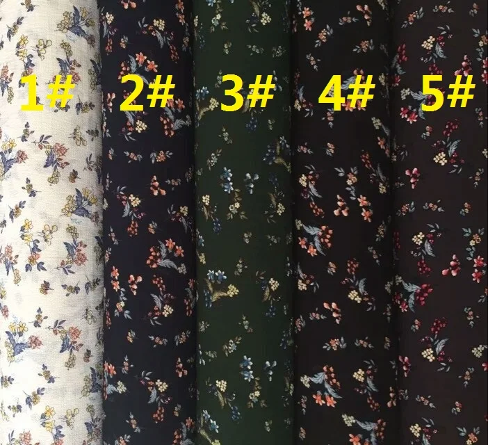 145 см ширина Париж Жемчуг шифон Ткань Цветы Узор для юбки костюм-платье CH-D072