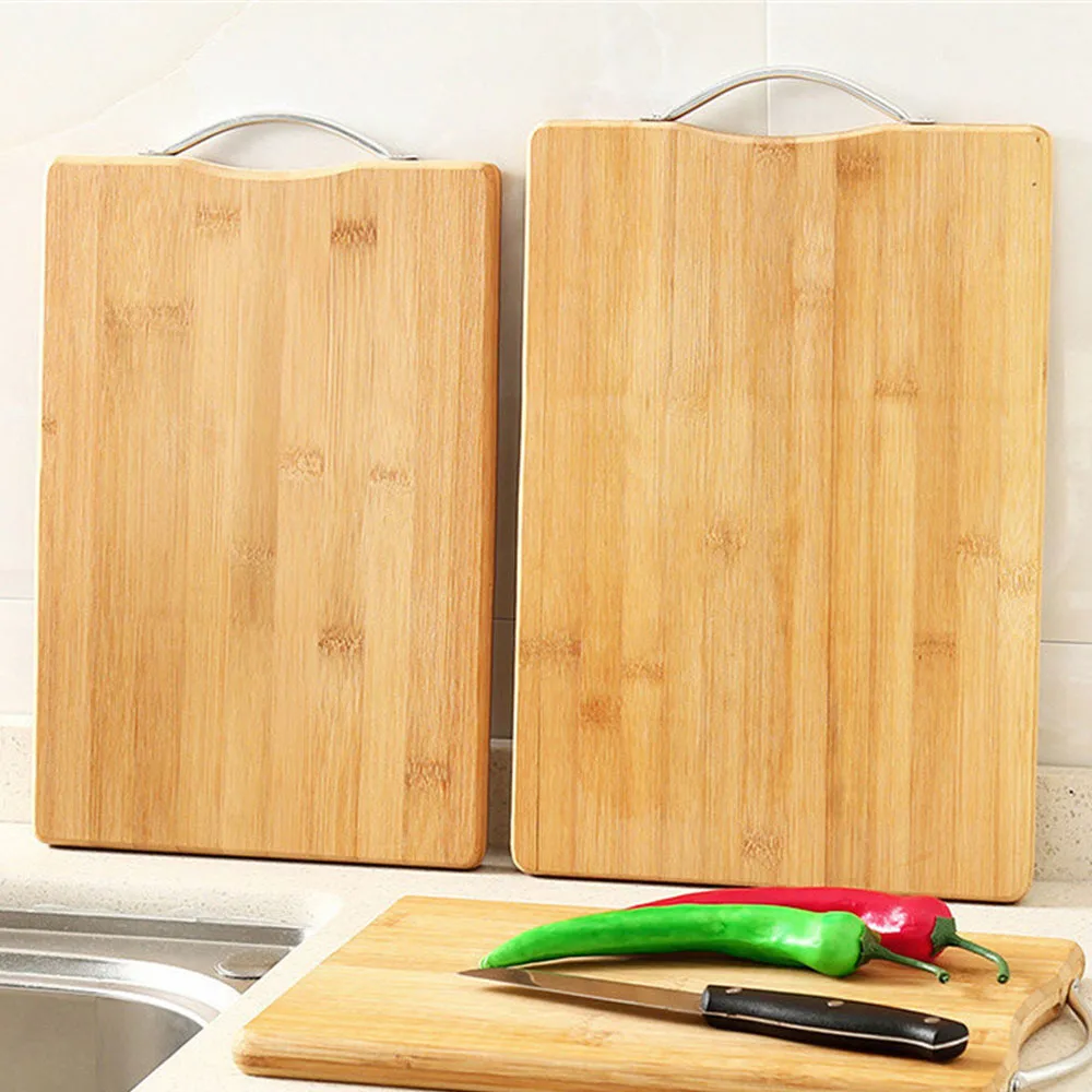 

Kitchen Chopping Blocks Tool Bamboo Smooth Polishing Hangable Cutting Board Non-slip Kitchen Accessories Chopping Board 1pcs
