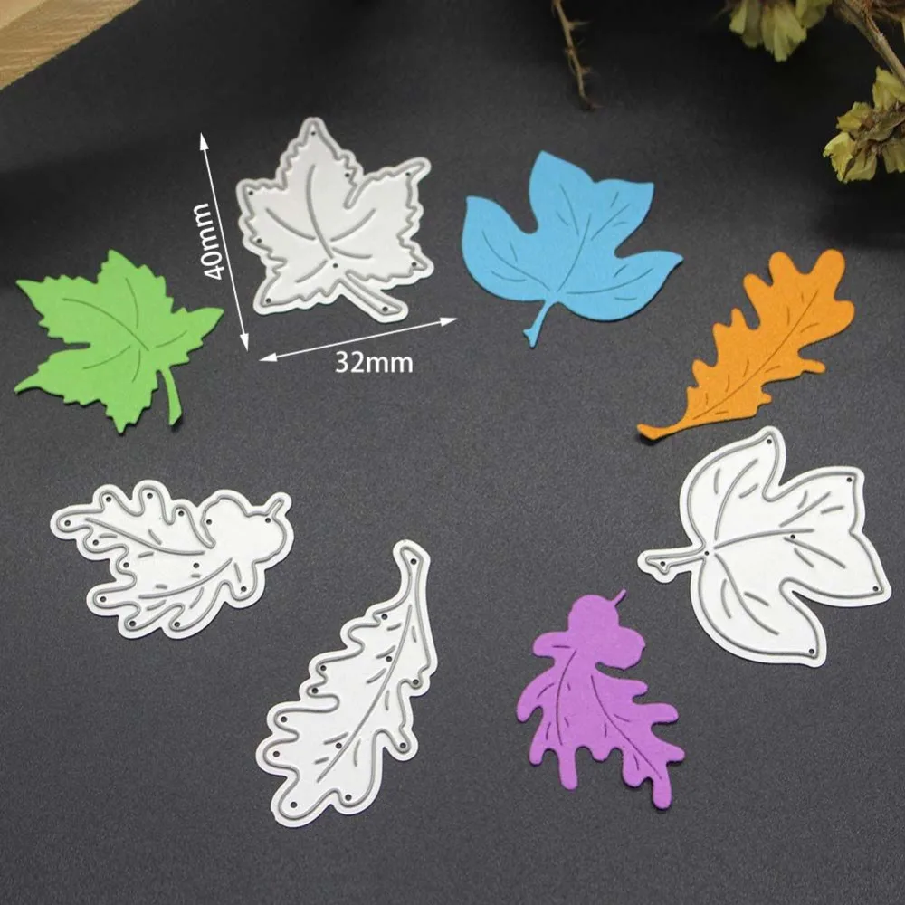 4Pcs Leaves Cutting Dies for Scrapbooking DIY Decor Card Making Crafts 2017 Newdies for
