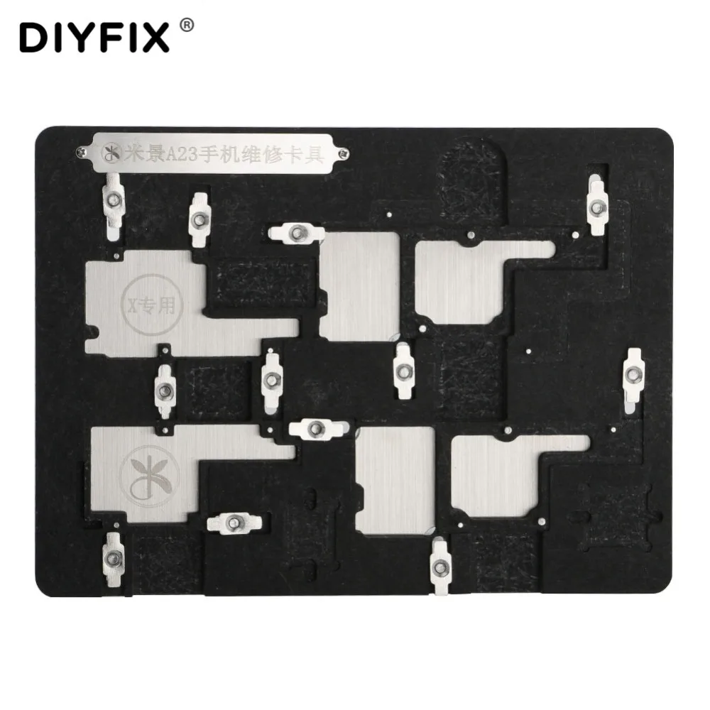 DIYFIX Newest Circuit Board PCB Holder Jig Fixture Work Station for iPhone X Motherboard A23 CPU IC Chip Repair Tool Hand Tool hot plcc ic chip extractor motherboard circuit board component puller tool