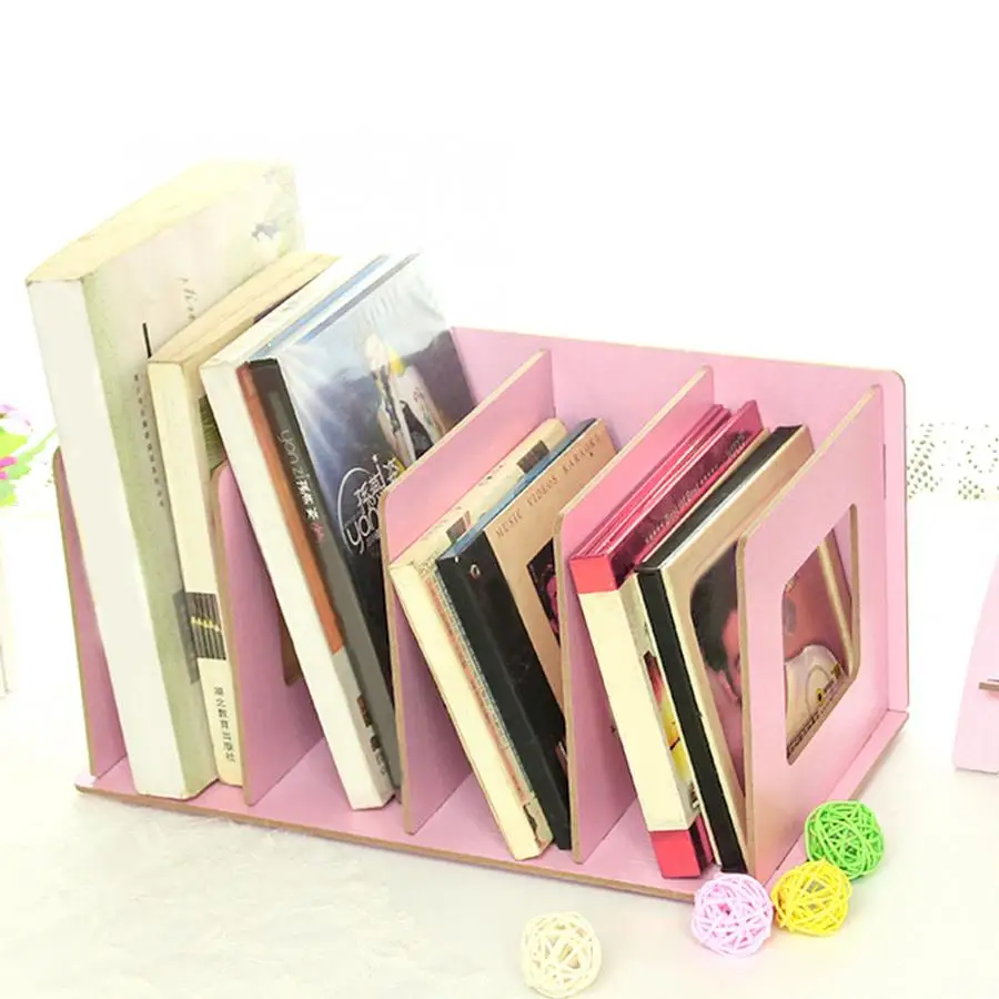 Многофункциональный Деревянный DIY CD полка Студенческая настольная Книжная Полка Стеллаж для хранения держатель для хранения для дома и офиса