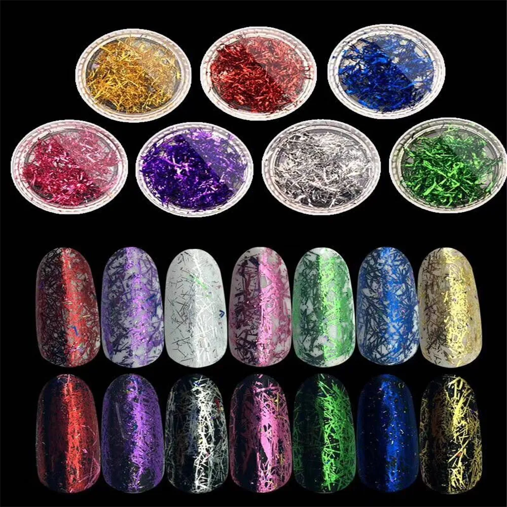 

TCT-084 Foil Strips Metallic luster Magic Mirror Nail Art Decoration Nail Gel Nail Glitter Makeup Manual DIY Paint Decorations