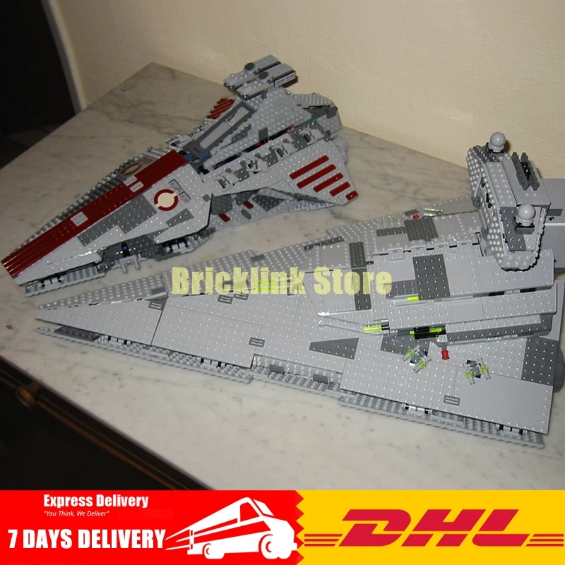

DHL LEPIN Star Venator Series 05042 + 05062 Educational Building Block Set Kit Bricks Model Toys Clone 8039 75055