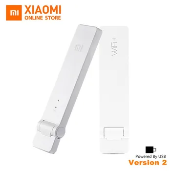 Original Xiaomi WiFi Mi Amplifier 2 Wireless Wi-Fi Repeater 2 Network Router Extender Antenna Wifi Repitidor Signal Extender 2 original xiaomi repeater pro mi wifi amplifier 300mbps wireless network extender mijia wifi signal 2 4g wireless router
