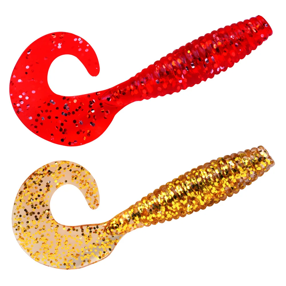 Fishing Soft Lure 8.5cm 3.7g Jigging curly tail Shrimp Soft Bait silicone bait Fish crankbait Ocean Rock fishing tackle lifelike