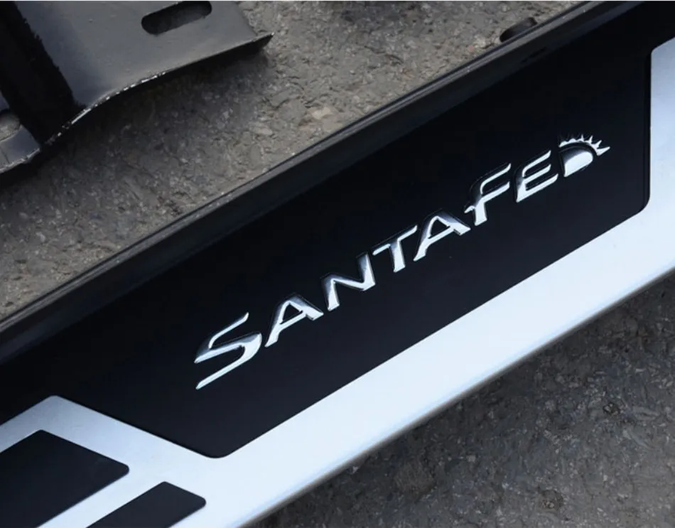 Автомобильные панели для бега из алюминиевого сплава с боковым шагом, педали для hyundai Santa Fe ix45 2013