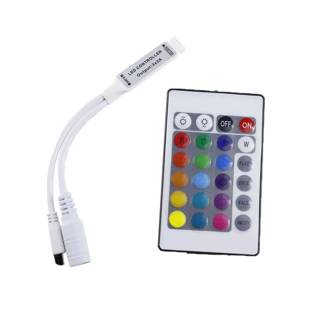 carcob colorful auto lamp of infrared ray remote control