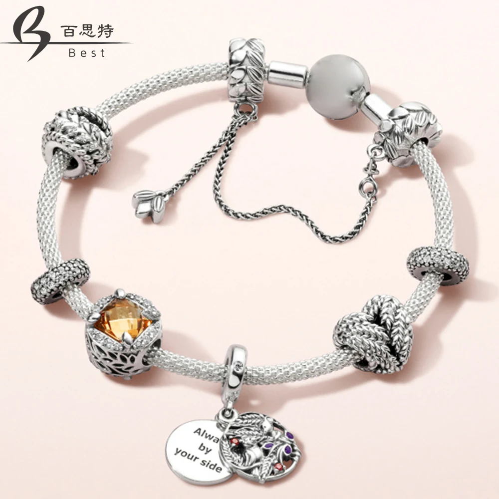 

BEST 100% 925 Sterling Silver DAZZLING GRAINS OF ENERGY SWIRLS Harvest Collection Bracelet A Set Women Jewelry