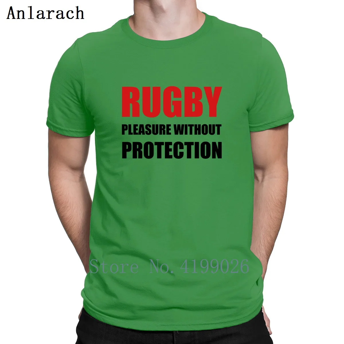 Rugbys تي شيرت الصيف نمط الجرافيك المحملة الأعلى جولة الرقبة تي شيرت طباعة نمط جديد إلكتروني Anlarach الملابس