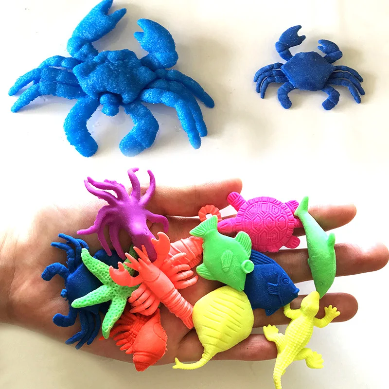 10 bags Sea font b Baby b font Cartoon Animal Crystal Soil Hydrogel Mud Orbiz Growing