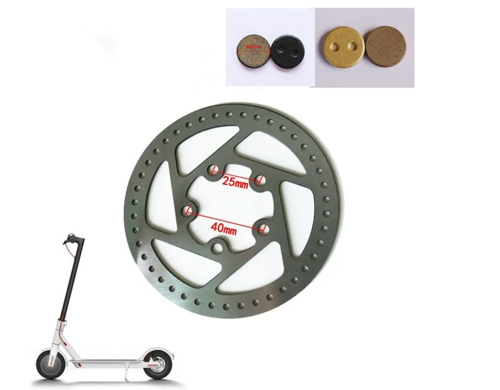 Electric Scooter Brake Disc Rotors Pads Replacement Parts for Xiaomi
