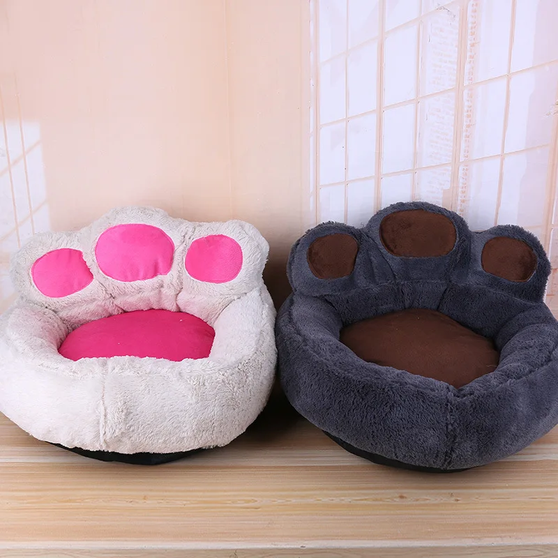 Comwarm кровать для домашних животных Медведь в форме лапки для домашних животных Флисовая теплая кушетка для собак спальная кровать кошки питомник коврик для маленьких собак домашних животных