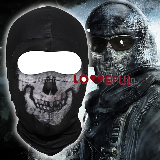 US $10.98 New Black Ghost Simon Riley Skull Balaclava Ski Hood Cycling Skateboard Warmer Full Face Ghost Mask