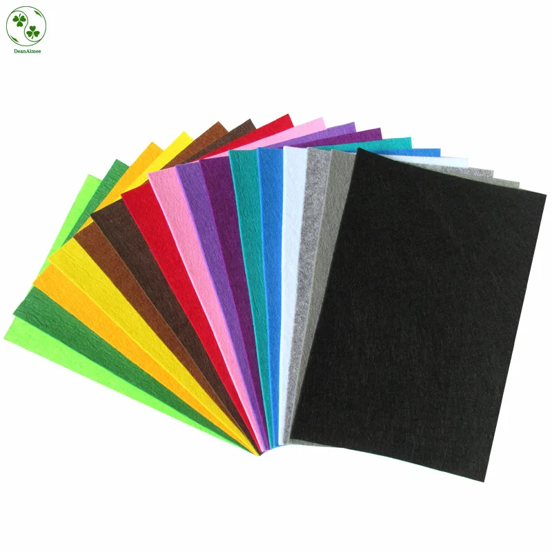 

Felt 3MM Thick 30 X 20CM DIY Polyester Felt Fabric Nonwoven Sheet For Handmade DIY Work 16 Colors/Lot