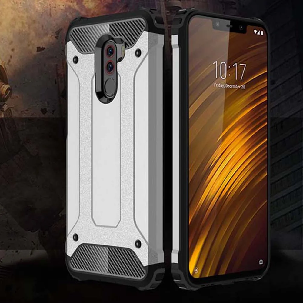 

Shockproof Armor Coque Cover 5.99For Xiaomi Pocophone F1 Case For Xiaomi Mi Pocophone Poco F1 Phone Back Coque Cover Case