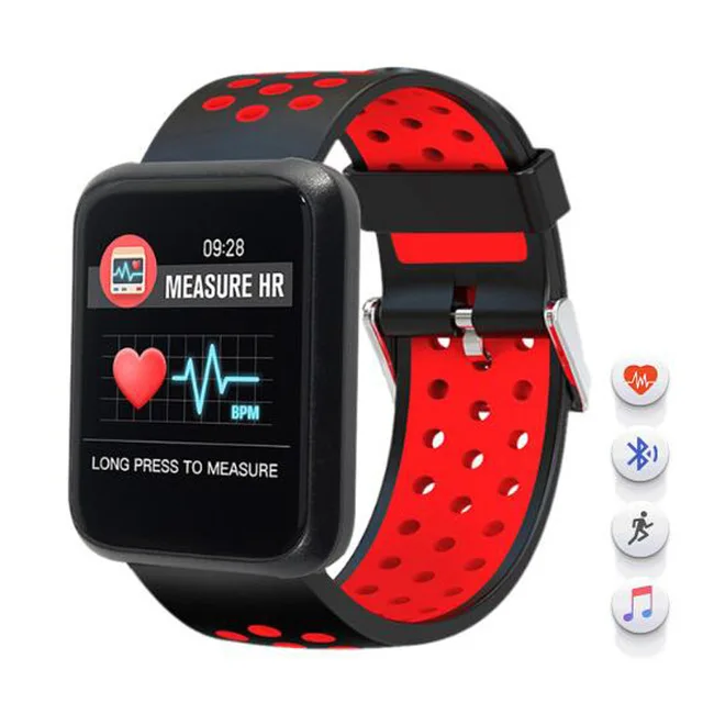 

Smart Watch Android IP68 Waterproof Fitness Tracker Bluetooth Heart Rate Blood Pressure Smartwatch Women Men For Android IOS