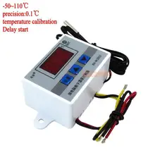 Interruptor de controle do termostato do controlador 10a da temperatura do diodo emissor de luz digital com sensor w3002 da sonda