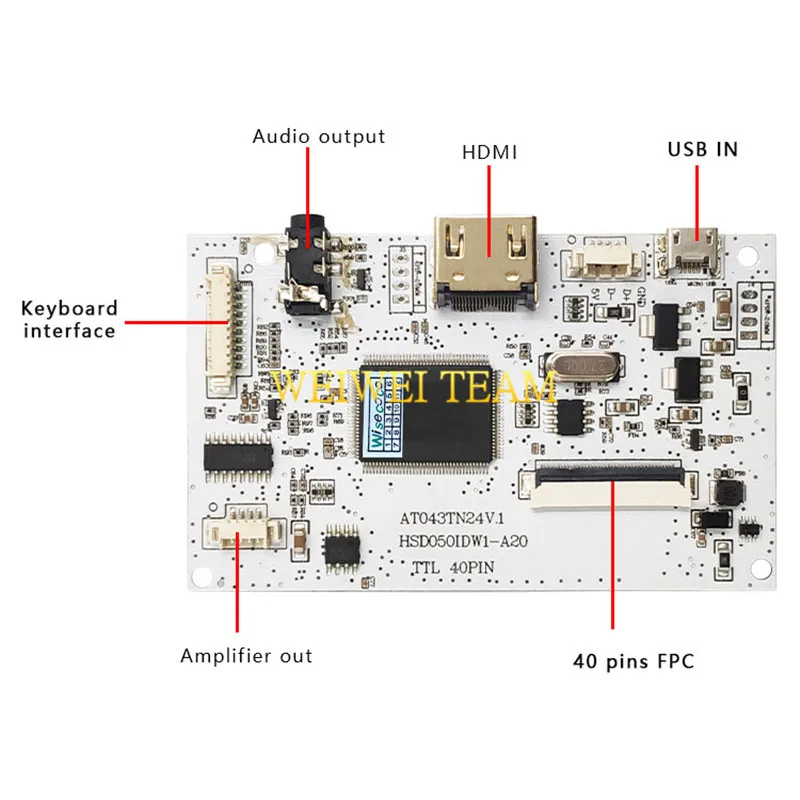 5 дюймов 40 pin для Navi N50i AT050TN33 v.1 ЖК дисплей экран с сенсорной панелью + плата