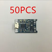 Автоматическая защита! 50 шт потребительских упаковок для микро USB 5 V 1A 18650 TP4056 литий модуль зарядного устройства аккумулятора зарядная плата с двумя функциями