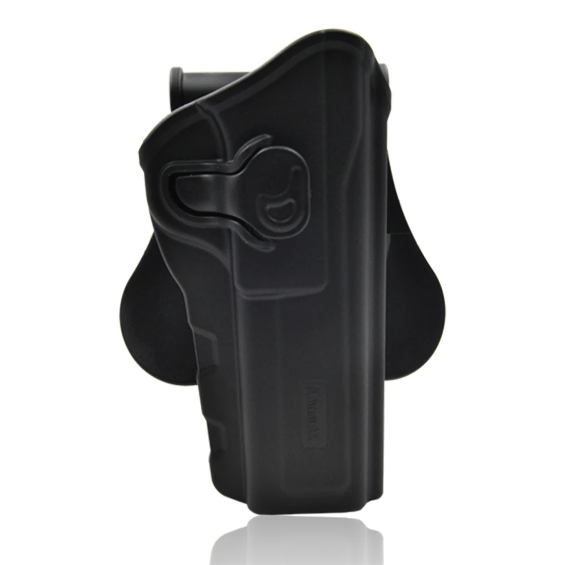 Регулируемая тактическая кобура Amomax для правшей Browning Hi Power черного цвета