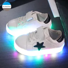 Новая мода Детский Светильник обувь для мальчиков и девочек повседневная обувь мягкая подошва детская обувь для младенцев светящиеся кроссовки детская обувь